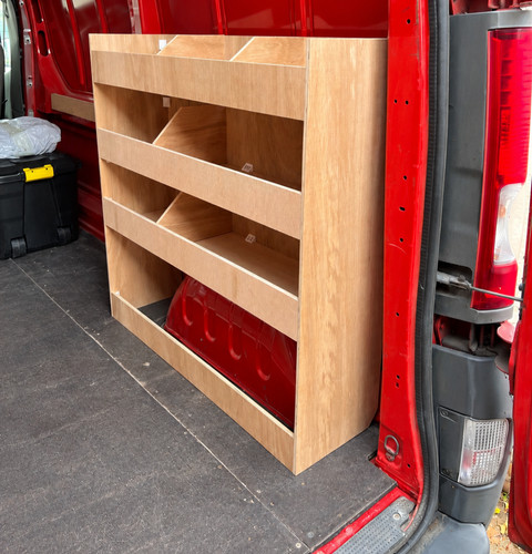 Van racking shelving ply - /,