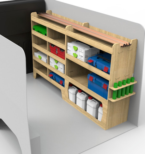 Vivaro van shelving plywood - van,