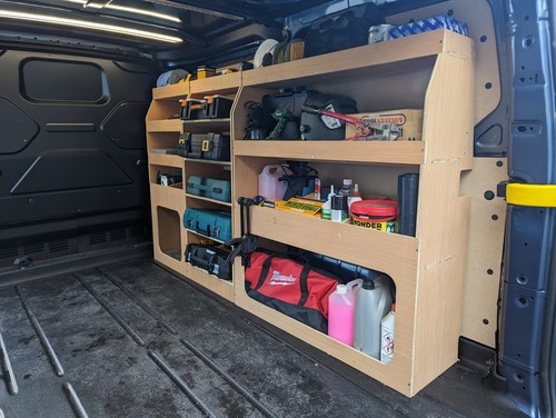 Transit custom van racking - custom, ply