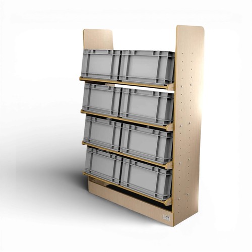 Twin euro container - container, van